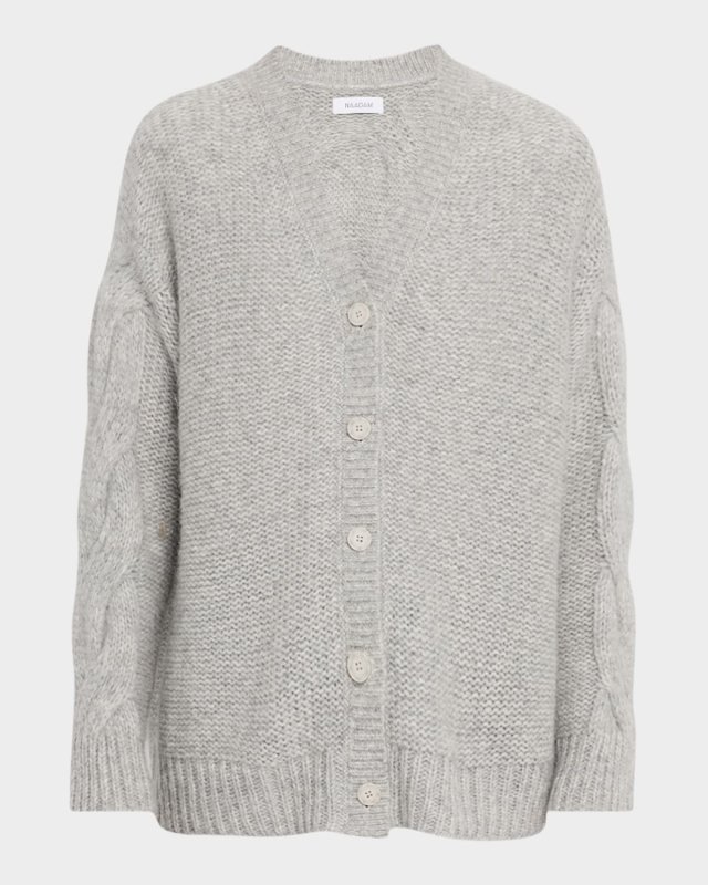 Luxe Lofty Cable-Knit Sweat